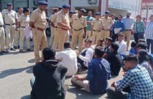 Ruckus at St Xavier’s College Mapusa following protest by ABVP over formation of student’s council