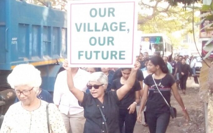 Calangute locals hold rally against dance bars, drugs and touts