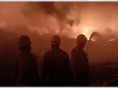 Mormugao Municipality’s Garbage Treatment plant at Sada catches major fire