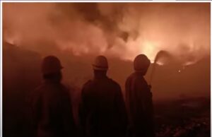 Mormugao Municipality’s Garbage Treatment plant at Sada catches major fire