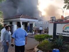 Massive fire engulfs paint factory at Pilerne; loss expected to be in crores; no injuries reported so far