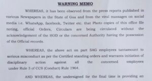 SAG warns staff against official document leaks on social media