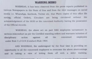 SAG warns staff against official document leaks on social media