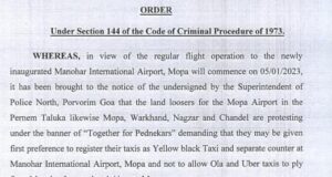 Section 144 to be imposed at Mopa from tonight: CM