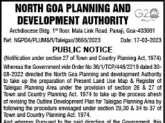 Land use map of Taleigao kept open for feedback for 30 days by NGPDA