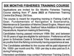 Fisheries Dept to train youth in fishing trade