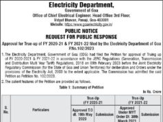 Public response sought over truing up of Electricity dept submissions to JERC for FY 2020-21 & FY 2021-22