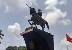 Ruckus at Calangute Panchayat over order to remove Shivaji statue