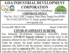 Covid Amnesty Scheme reducing penal interest imposed on industries to be valid till July 24