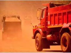 Number of trips by mining trucks on village roads hiked upto 40 per hour