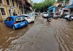 Several roads in Panaji flooded in first rain; water enters shops & houses in ‘Smart City ‘