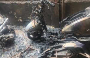 6 two-wheelers gutted in fire at Porvorim