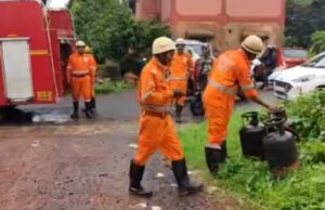 Flat in residential building catches fire at Guirim