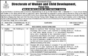 Govt to appoint 22 staff on contract basis to operate Child Helpline in Goa