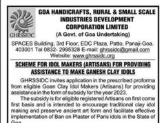 Subsidy of Rs 100 per idol announced for Ganesh clay idol makers