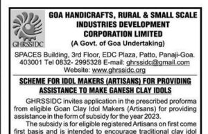 Subsidy of Rs 100 per idol announced for Ganesh clay idol makers