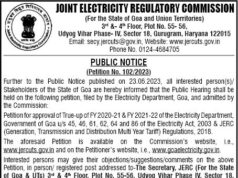 JERC Public hearing on Electricity Dept’s truing up petition on July 13 & 14