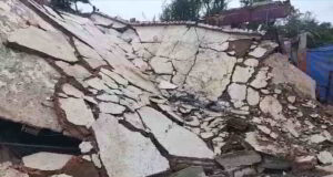 Large portion of open air auditorium of under renovation Kala Academy collapses