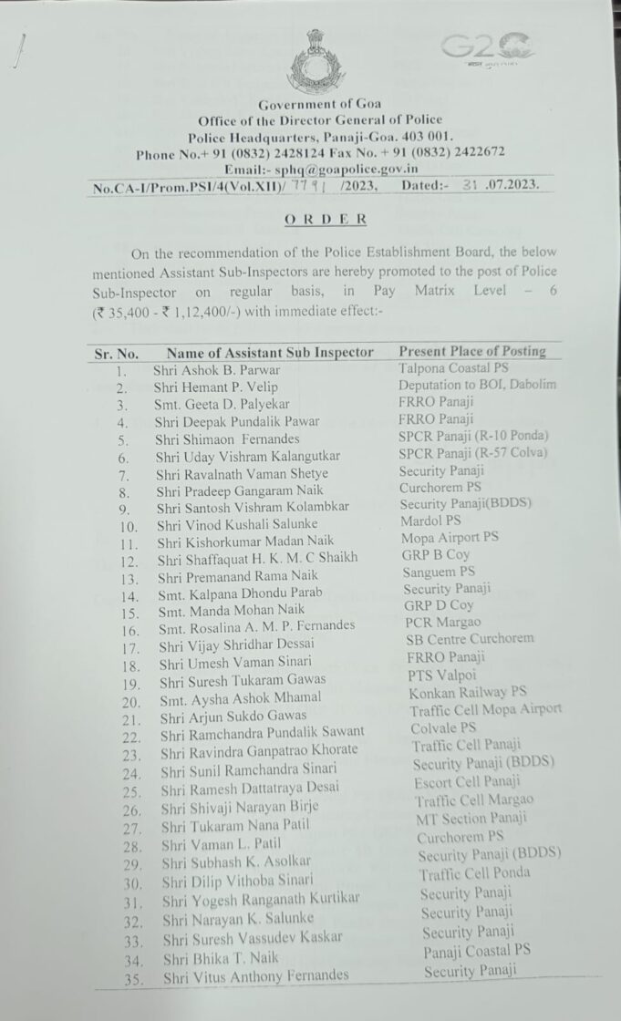 51 ASIs promoted as PSIs