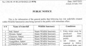 14 low risk waterfalls within wildlife sanctuary opened for public