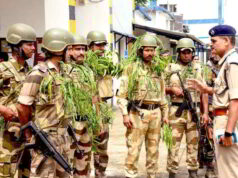 Anti hijack mock drill held by Indian Navy at INS Hansa