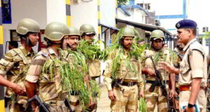 Anti hijack mock drill held by Indian Navy at INS Hansa