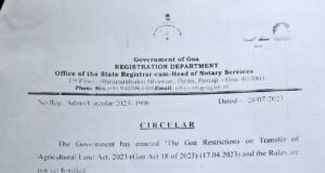 Allow sale of agriculture land till rules of law banning such sale are notified, Sub Registrars told