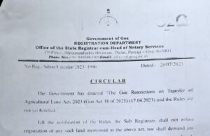 Allow sale of agriculture land till rules of law banning such sale are notified, Sub Registrars told