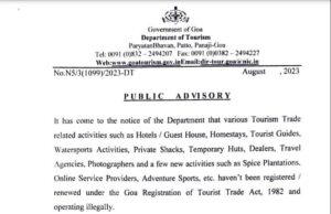 Tourism dept directs illegally operating tourism activities to register before Sept 15