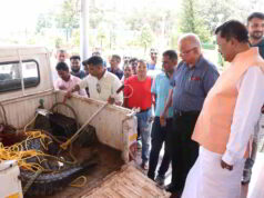 8ft marsh crocodile rescued near Raj Bhavan
