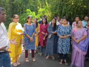 GU teachers protest against student obstructing & threatening teachers conducting elections