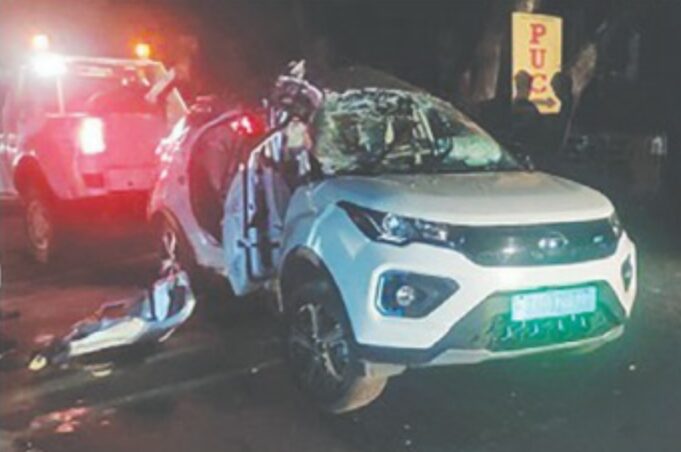 Three youngsters died and two critically injured in horrific self-accident on Porvorim highway