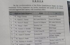 12 Police Inspectors Transferred ahead of festive season