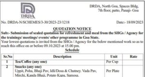 SHG to supply food during govt events; quotations sought