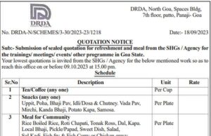 SHG to supply food during govt events; quotations sought