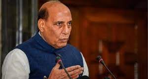 Defence Minister Rajnath Singh arrives in Goa to address Goa Maritime Conclave