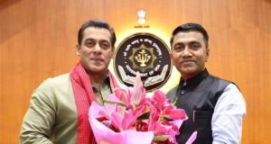 Salman Khan meets CM Pramod Sawant at Altinho after Red Carpet walk
