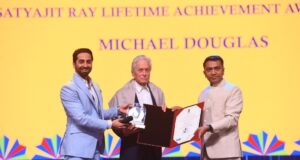 Hollywood actor and producer Michael Douglas honored with Satyajit Ray Lifetime Achievement Award