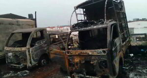 Massive fire erupts at garbage dump outside Sancoale Industrial Estate