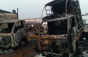 Massive fire erupts at garbage dump outside Sancoale Industrial Estate