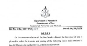 16 Goa govt officials transferred