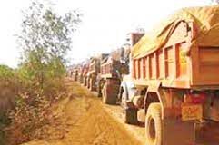 Six sand trucks seized by Bicholim police