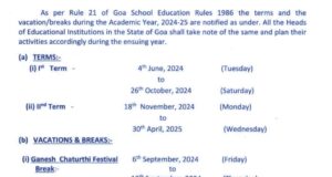 Directorate of Education releases academic schedule for schools for 2024-25