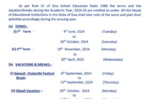 Directorate of Education releases academic schedule for schools for 2024-25