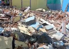 MPDA continues partial demolition of houses within funnel zone of Dabolim airport; 3 houses demolished today