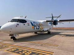 Goa based airline FLY91 flags off operations with special flight to Lakshadweep islands