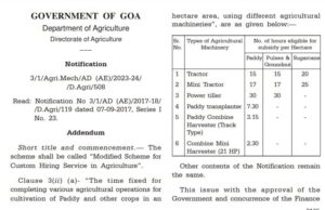 Agriculture machinery hiring time revised