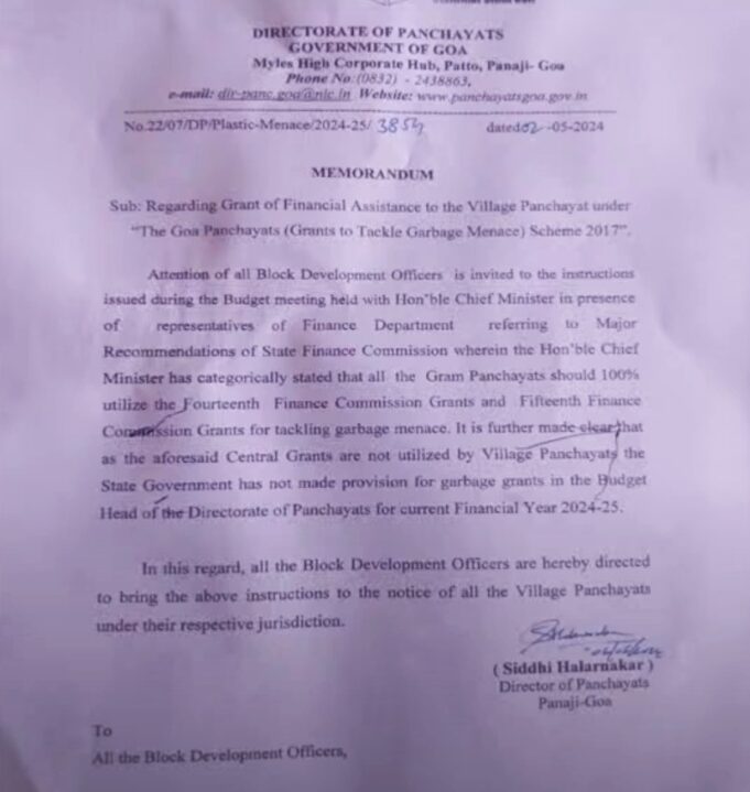 No separate garbage grants from State budget; use 14th and 15th Finance Commission funds: Govt to panchayats