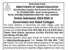 Degree College admissions to commence online from May 27