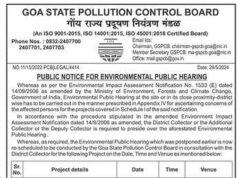Public hearing for Sirigao-Mayem mining Block II scheduled on June 19 at Bicholim